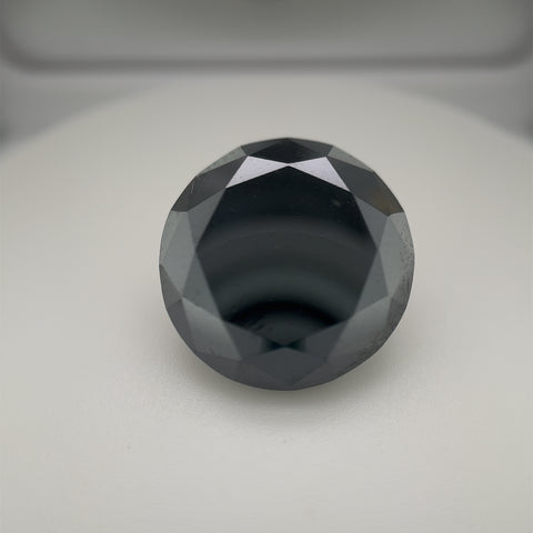 15.72CT ROUND BLACK DIAMOND