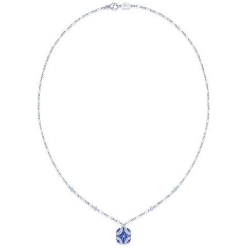 KWIAT Argyle Collection Tanzanite and Diamond Necklace N-28688-0-TNZDIA-18KW