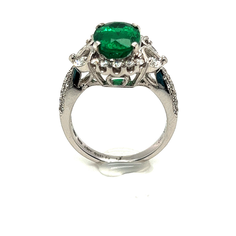 18k Emerald Couture Ring