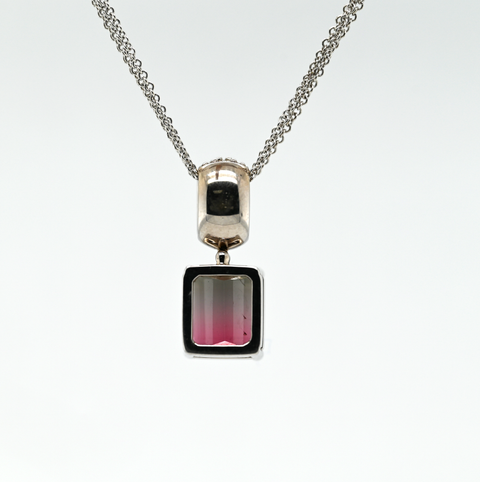 3.91ct Watermelon Tourmaline Custom Pendant