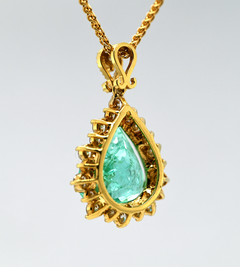 Custom 14.94 Carat Paraiba Tourmaline Necklace