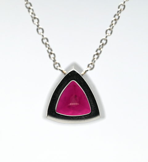 Platinum Custom 6.49ct Tourmaline Pendant