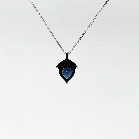 1.25CT Sapphire and Diamond Custom Pendant