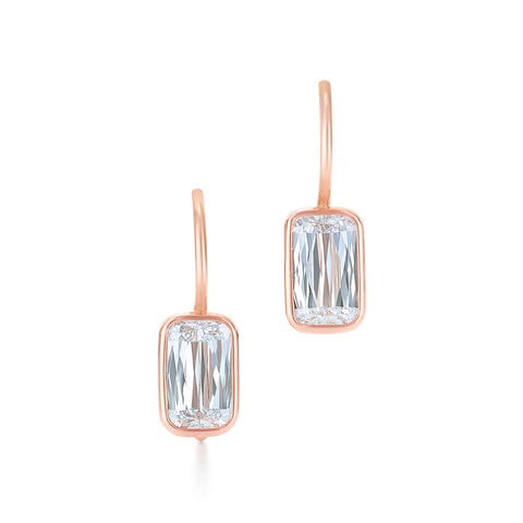 KWIAT Ashoka Diamond Drop Earrings in 18k Rose Gold E-2377