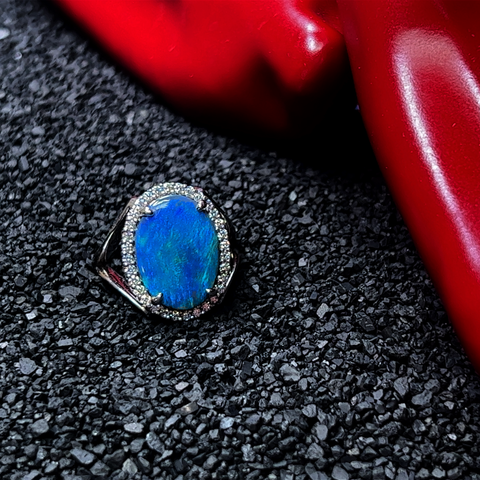 14kt Custom Opal Ring