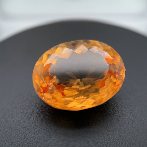 10.28CT HESSONITE GARNET OVAL