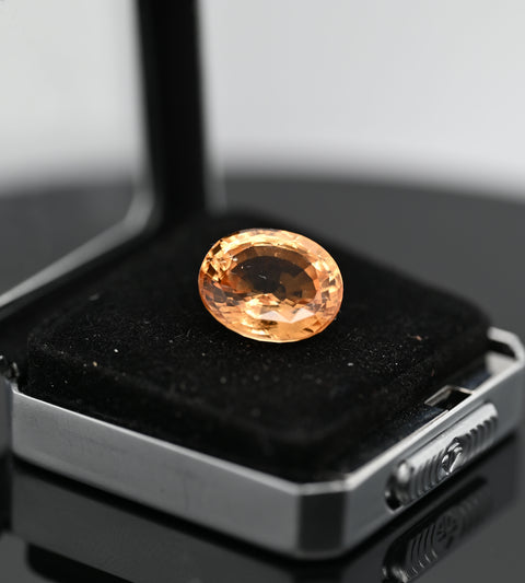 10.28CT HESSONITE GARNET OVAL