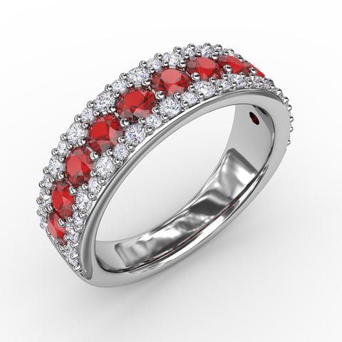 FANA Ruby and Diamond Ring R1523R