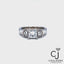 1.43ctw 3 Stone Princess Natural Diamond Engagement Ring
