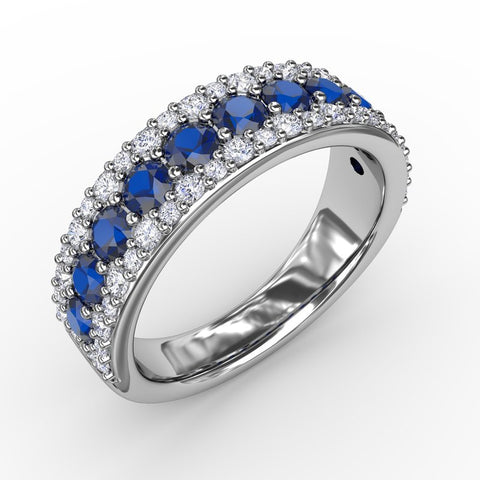 FANA Sapphire and Diamond Ring R1523S