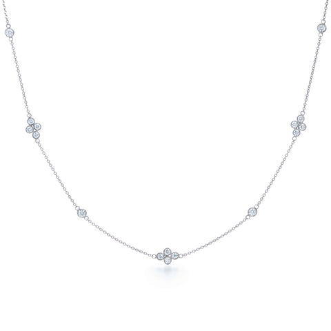 KWIAT Diamond Strings Quads Necklace N-DIASTRQUAD16-GROUP-18KW