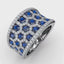 FANA At First Sight Sapphire and Diamond Multi-Row Ring R1558S