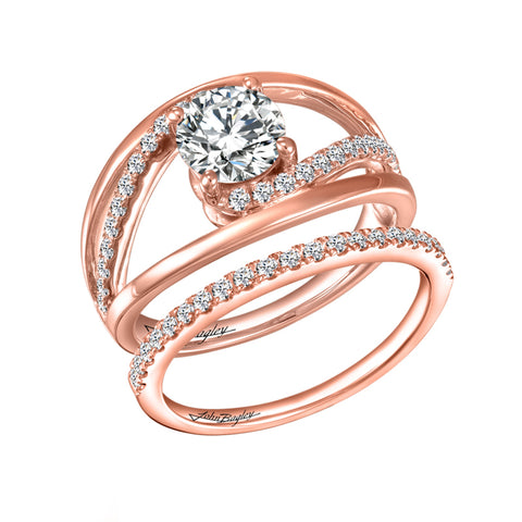 John Bagley Signature Diamond Engagement Ring #266832 - Chalmers Jewelers