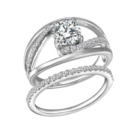 John Bagley Signature Diamond Engagement Ring #266832 - Chalmers Jewelers