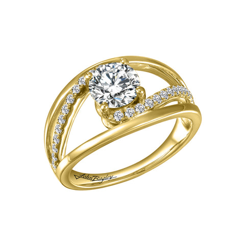 John Bagley Signature Diamond Engagement Ring #266832 - Chalmers Jewelers