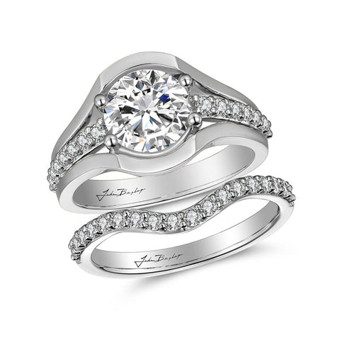 John Bagley Classic Diamond Engagement Ring #301597 - Chalmers Jewelers