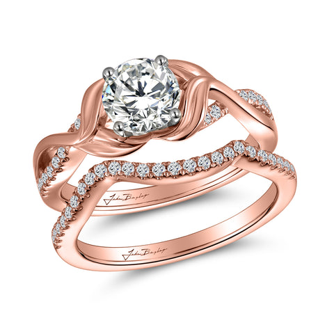 John Bagley Classic Twisted Diamond Engagement Ring #316373 - Chalmers Jewelers
