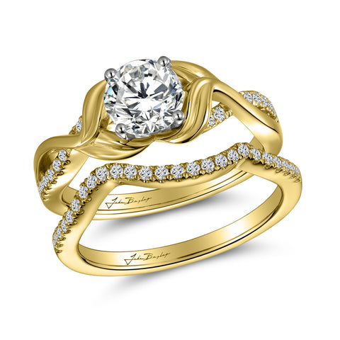 John Bagley Classic Twisted Diamond Engagement Ring #316373 - Chalmers Jewelers