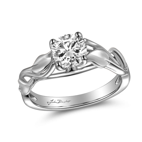 John Bagley Leaves Solitaire Engagement Ring #316374 - Chalmers Jewelers