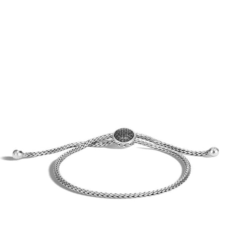 Classic Chain Pull Through Bracelet with Black Sapphire - Chalmers Jewelers