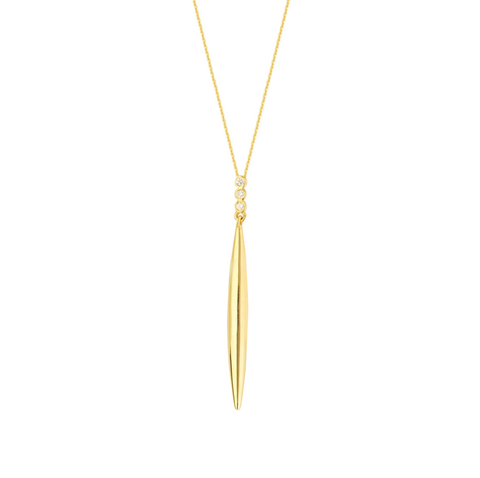 MIDAS 14k Gold Missile with Diamond Accent Necklace MF035550