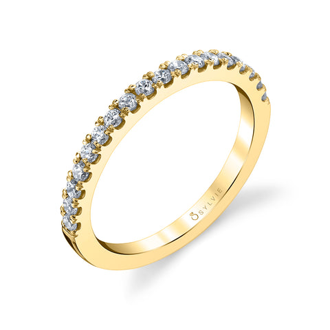 Sylvie Classic Diamond Wedding Band BS1299