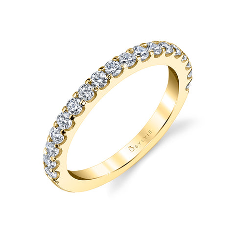 Sylvie Classic Shared Prong Wedding Band BS1362