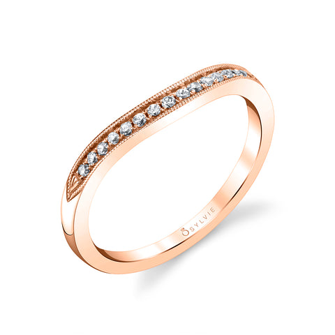 Sylvie Vintage Inspired Wedding Band BS1911