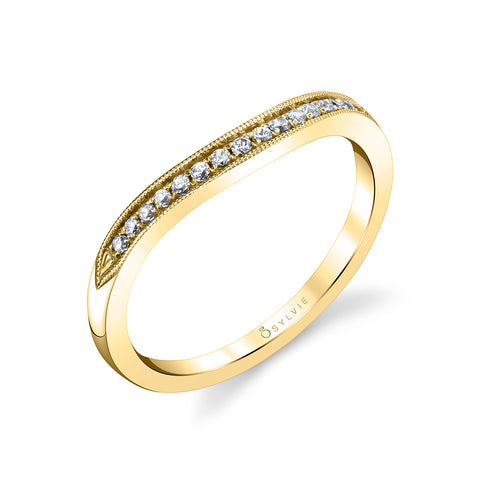 Sylvie Vintage Inspired Wedding Band BS1911