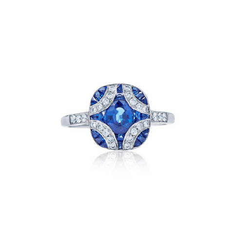 KWIAT Argyle Collection Sapphire and Diamond Ring R-28115S-0-DIASAP-18KW