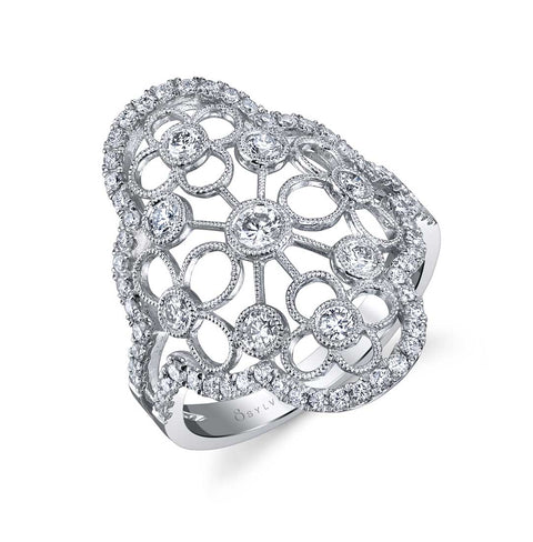 Sylvie DIAMOND FLOWER RING FR816