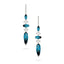 Doves London Blue Topaz and Diamond Earrings E9113LBT