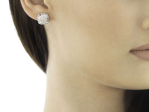 Classic Chain Stud Earring with Diamonds - Chalmers Jewelers