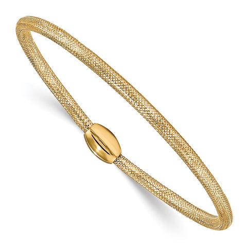 Leslie's 14K Fancy Stretch Bangle Bracelet LF1127