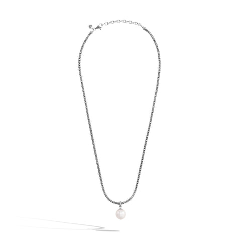 John Hardy Classic Chain Pendant Necklace with Freshwater Pearl NB900001