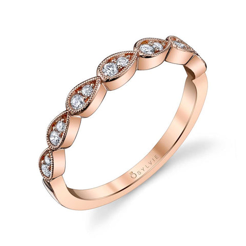 Diamond Stackable Wedding Band B0020 - Chalmers Jewelers