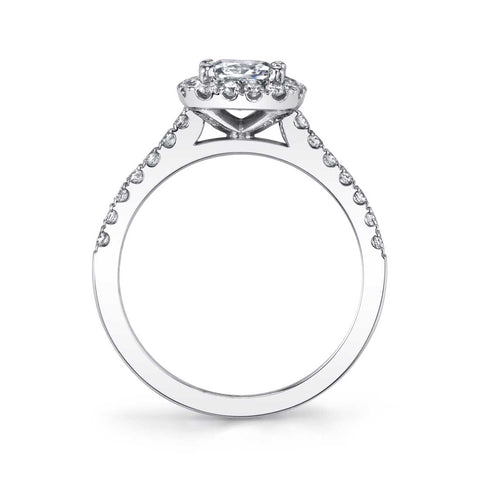 Sylvie Marquise Engagement Ring With Halo S1475-MQ