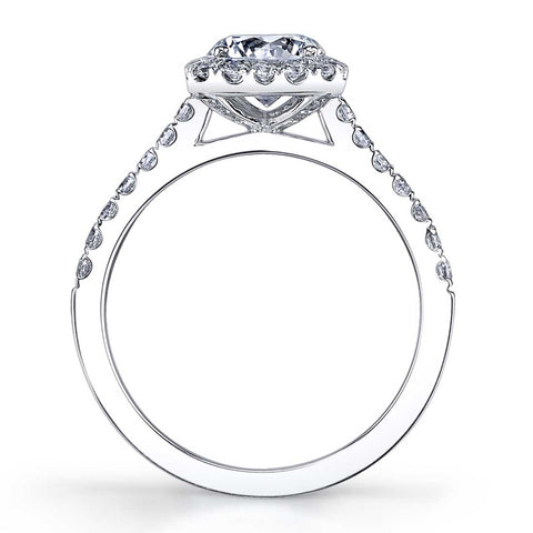 Classic Halo Engagement Ring S1475 - Chalmers Jewelers