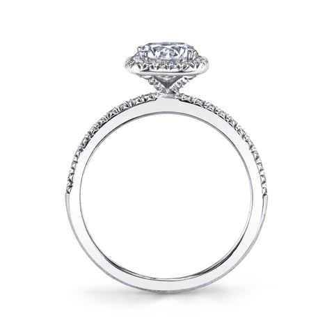 Classic Halo Engagement Ring S1526 - Chalmers Jewelers