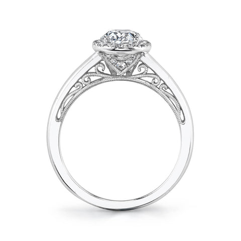 Halo Engagement Ring S2133 - Chalmers Jewelers