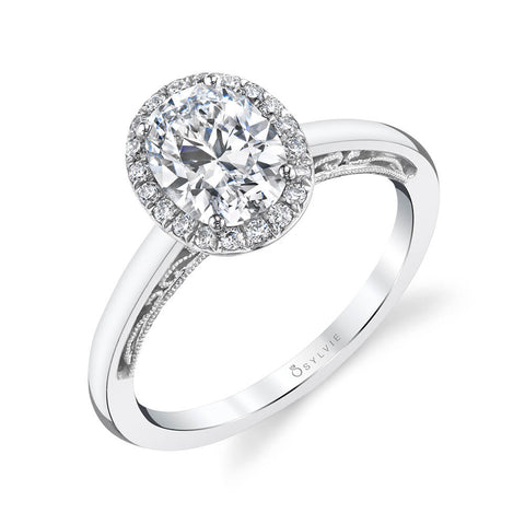 Halo Engagement Ring S2133 - Chalmers Jewelers