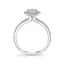 Sylvie Pear Shaped Halo Engagement Ring S2493 - PS