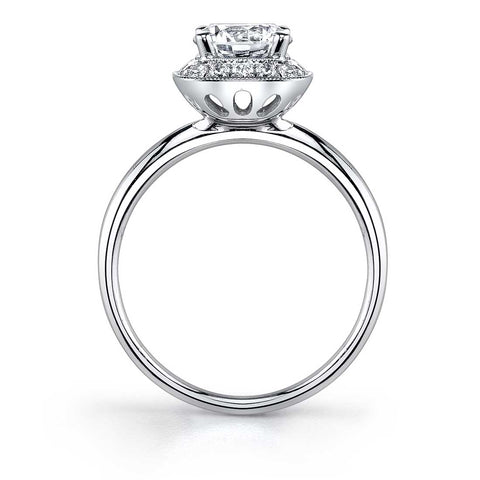 Modern Halo Engagement Ring SY859 - Chalmers Jewelers