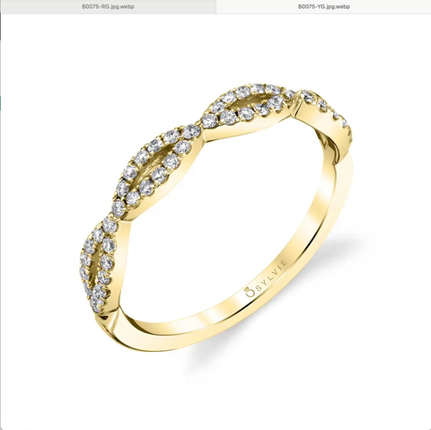 Sylvie Stackable Wedding Band B0075