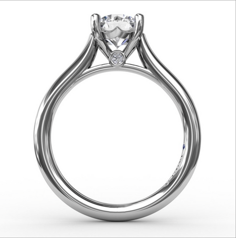 Fana Classic Cathedral Solitaire Engagement Ring S4014