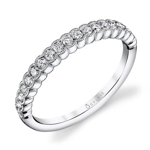 Sylvie Stackable Wedding Band - B0010 - Chalmers Jewelers