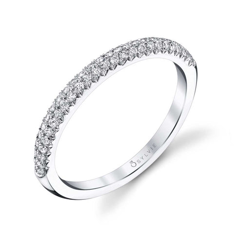 Sylvie Stackable Pave Band - B0014 - Chalmers Jewelers