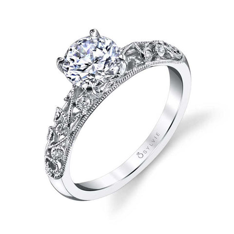 Vintage Inspired Engagement Ring S1500 - Chalmers Jewelers