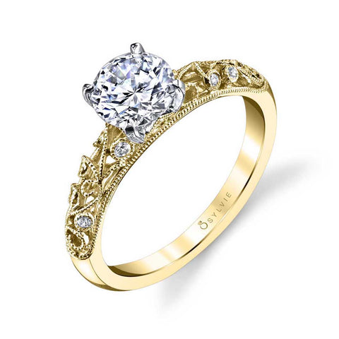 Vintage Inspired Engagement Ring S1500 - Chalmers Jewelers