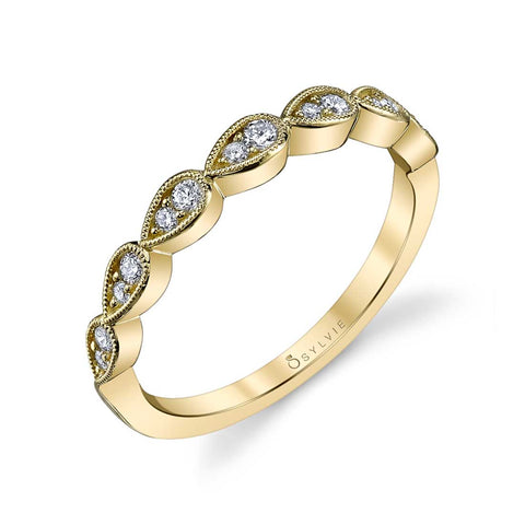 Diamond Stackable Wedding Band B0020 - Chalmers Jewelers